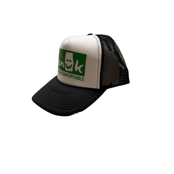 Sanuk Classic Trucker Snapback Hat Black Sanuk Original Logo Mesh Back Otto Cap - Picture 2 of 8